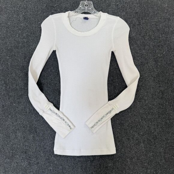Free People Tops - Free People Shirt Women's XS White Waffle Knit Thermal Long Sleeve Top